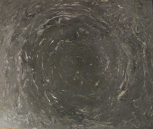 Peinture à l'acrylique sur toile de Nicolas Epinoux: grey spiral 